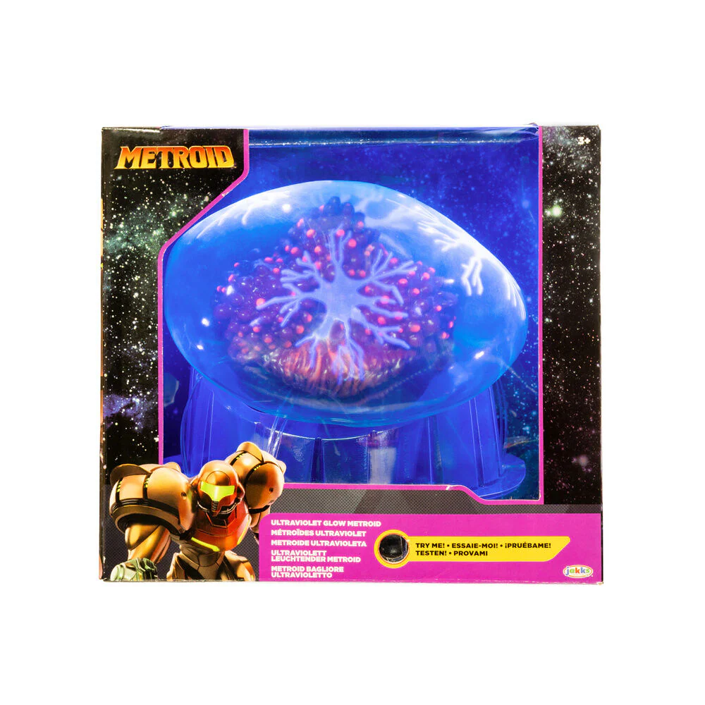 Figura Metroid Prime Ultraviolet Glow Metroid 15Cm