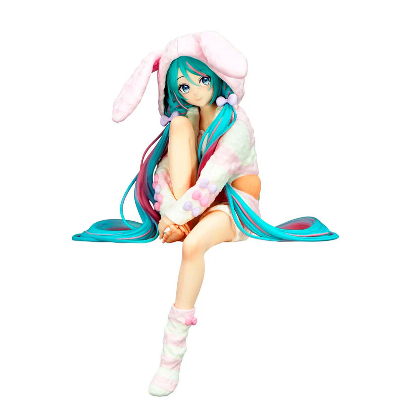 Figura Noodle Stopper Hatsune Miku Rabbit Ear Hood Pajama Hatsune Miku 14Cm