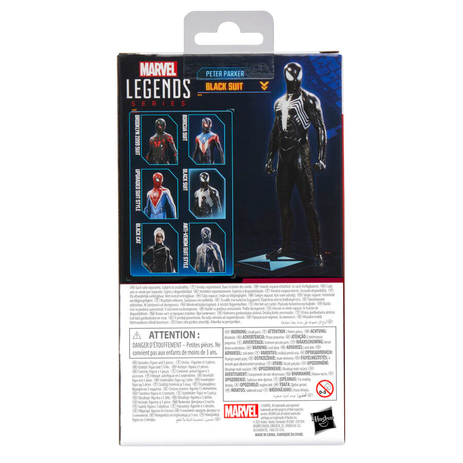 Figura Peter Parker Black Suit Spider-man 2 Marvel Legends 15Cm - Image 3