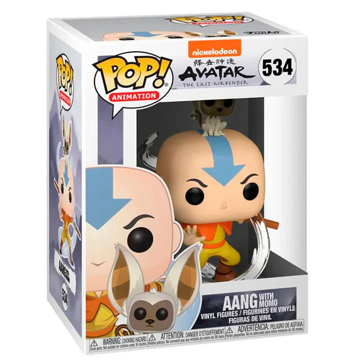 Figura Pop Avatar The Last Airbender Aang With Momo - Image 2
