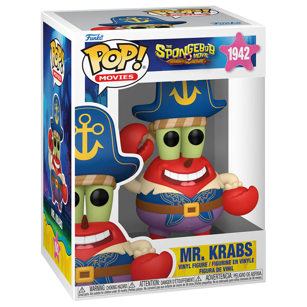 Figura Pop Bob Esponja Una Nueva Aventura Pirata Mr. Krabs - Image 2