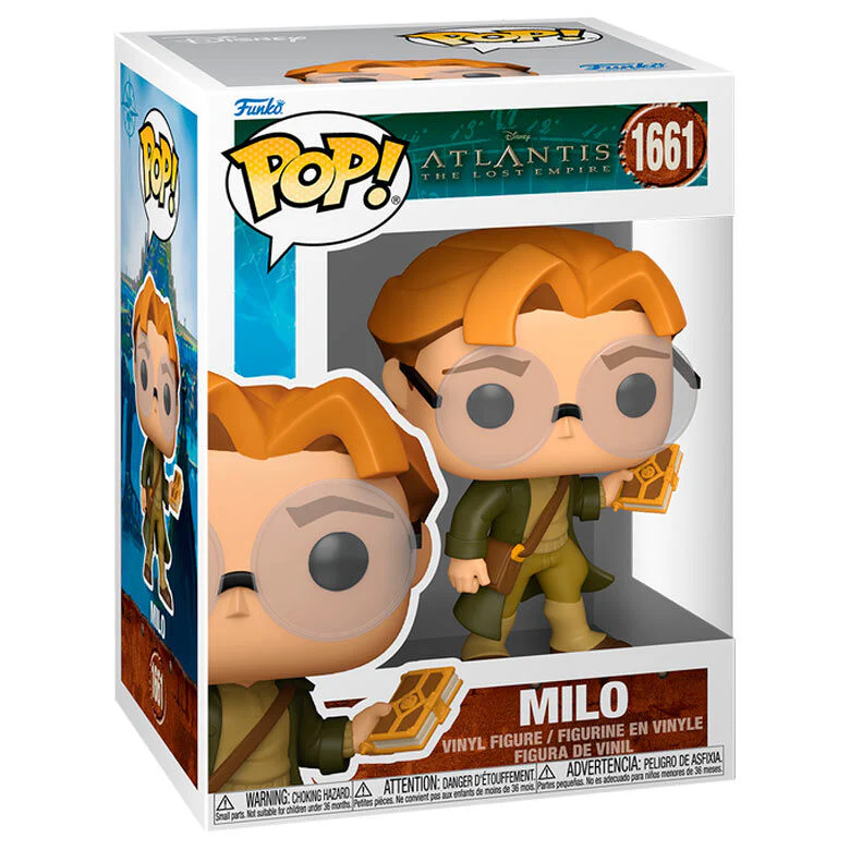Figura Pop Disney Atlantis El Imperio Perdido Milo