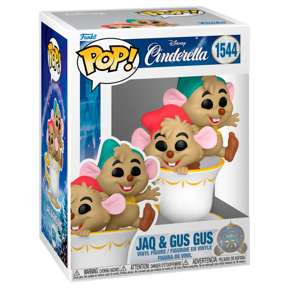 Figura Pop Disney Cenicienta Jaq & Gus