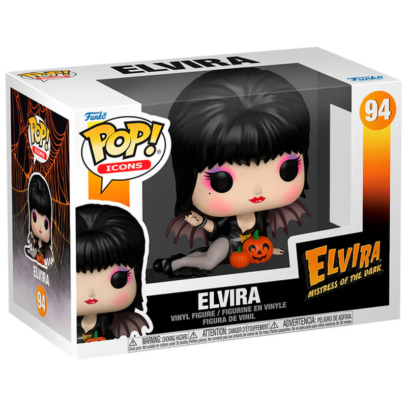 Figura Pop Elvira Mistress Of The Dark Elvira With Pumpkins - Image 2