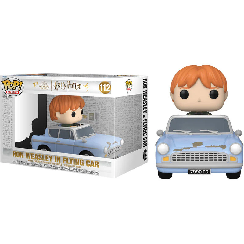 Figura Pop Harry Potter Ron Weasley In Flying Car