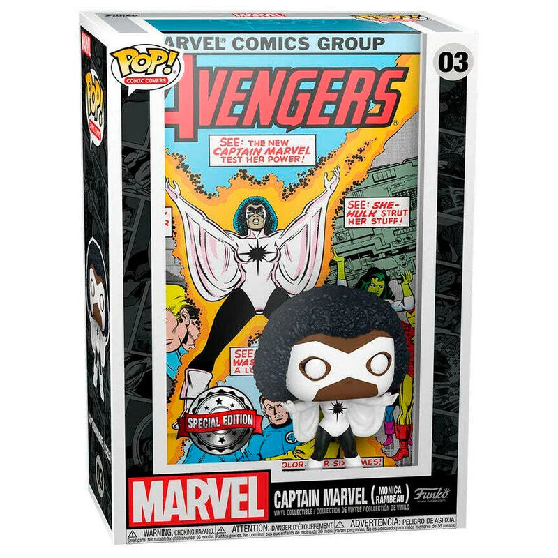 Figura Pop Marvel Captain Marvel Exclusive