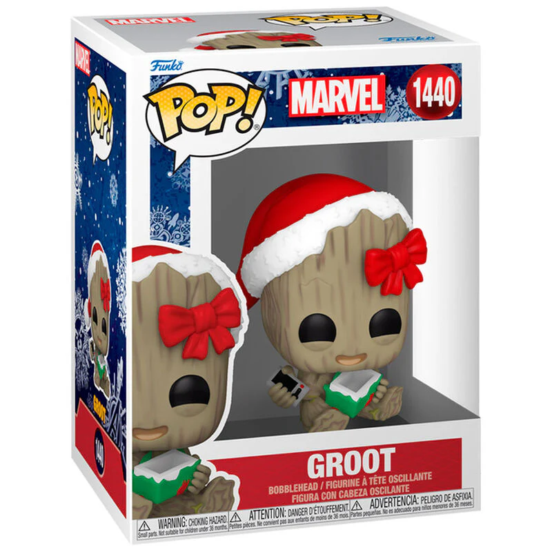 Figura Pop Marvel Groot With Present
