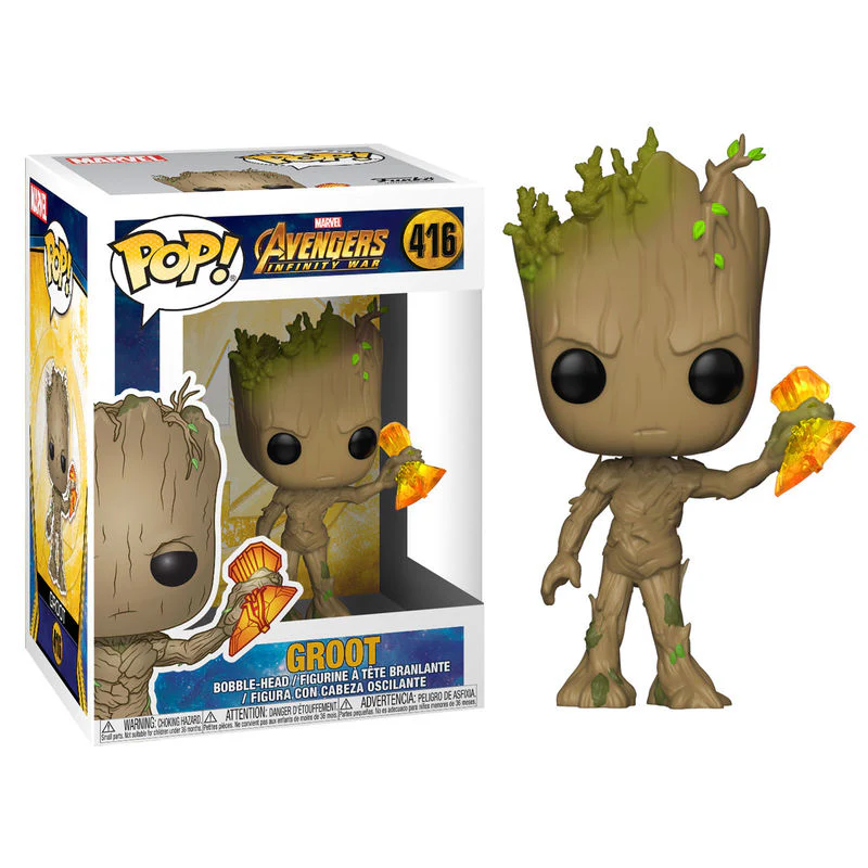 Figura Pop Marvel Infinity War Groot Stormbreaker