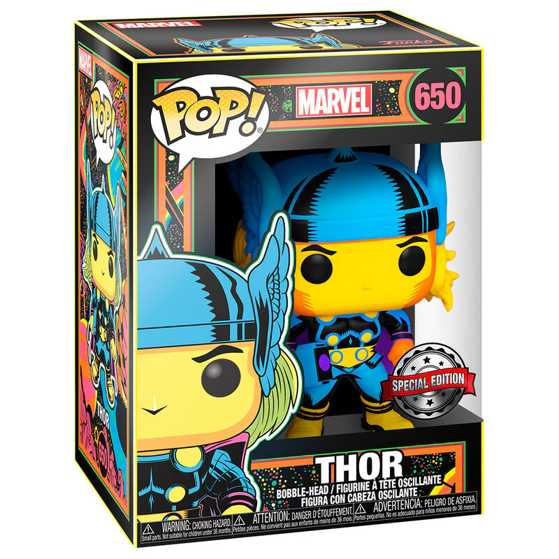 Figura Pop Marvel Thor Black Light Exclusive