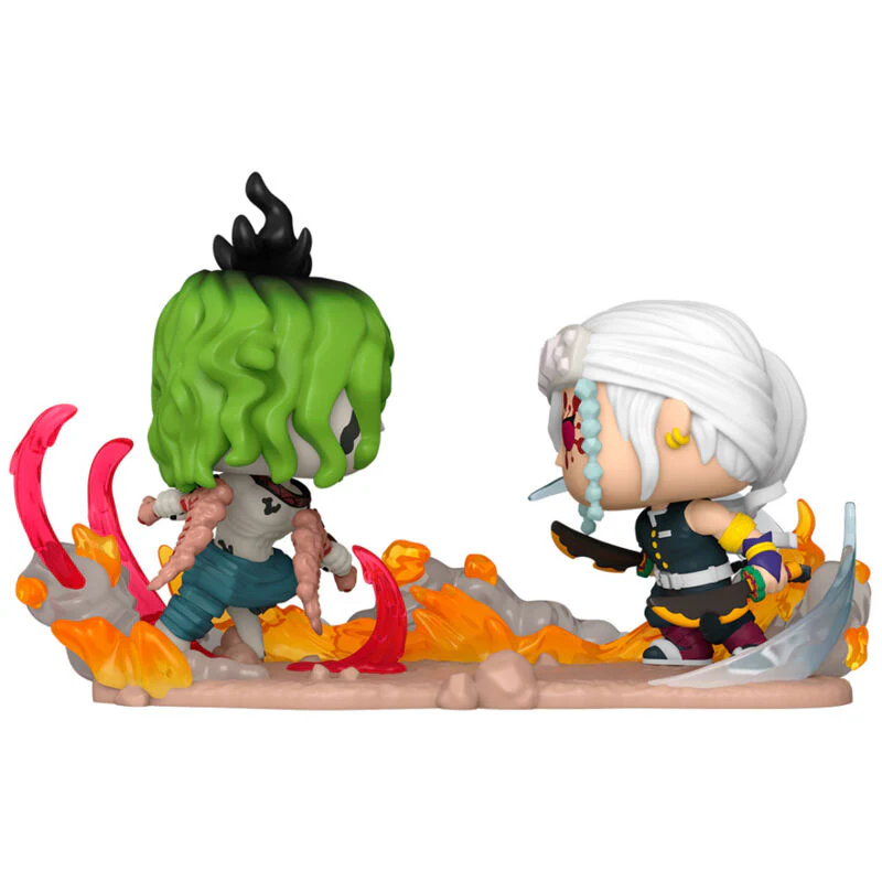 Figura Pop Moment Demon Slayer Kimetsu No Yaiba Tengen Vs Gyutaro - Image 2