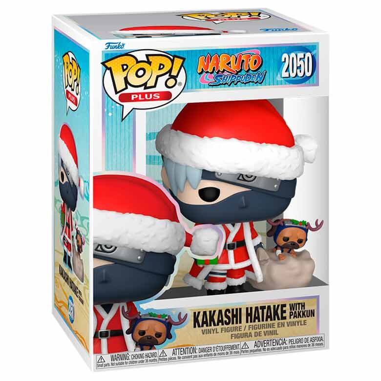 Figura Pop Plus Naruto Shippuden Kakashi Hatake With Pakkun Holiday