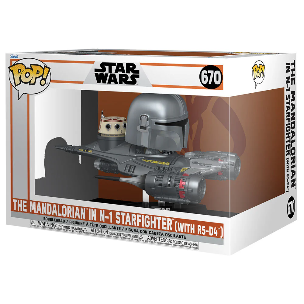 Figura Pop Rider Deluxe Star Wars Mandalorian 9 The Mandalorian In N-1 Starfighter - Image 2