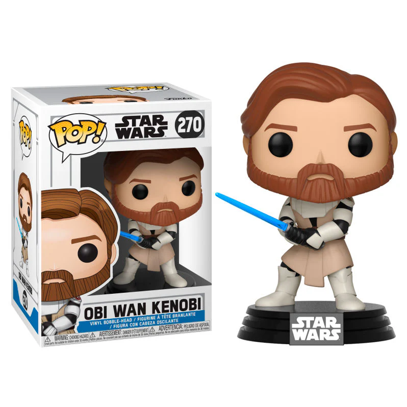 Figura Pop Star Wars Clone Wars Obi Wan Kenobi