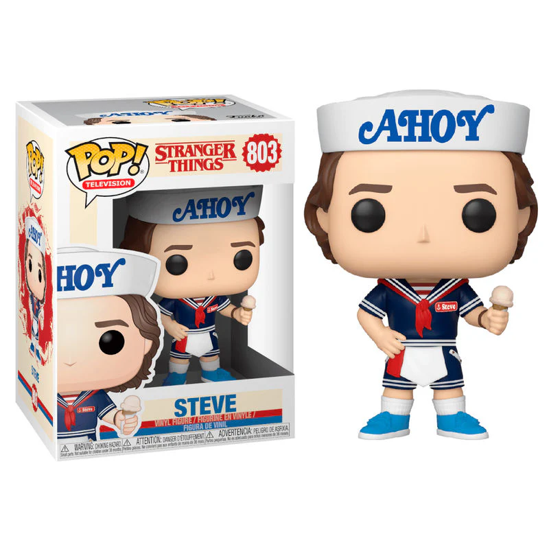 Figura Pop Stranger Things 3 Steve With Hat And Ice Cream