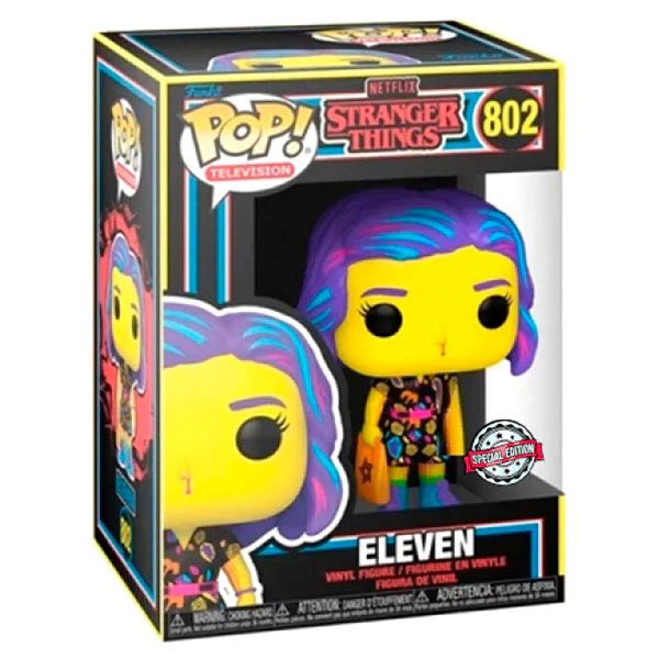 Figura Pop Stranger Things Eleven In Mall Outfit Black Light Exclusive