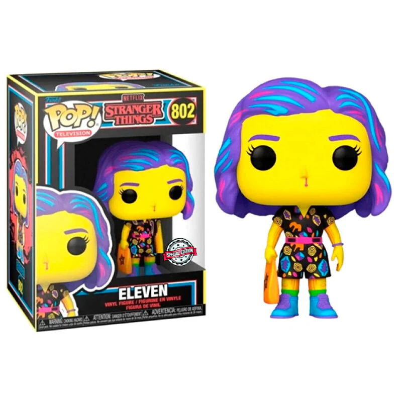 Figura Pop Stranger Things Eleven In Mall Outfit Black Light Exclusive - Image 3