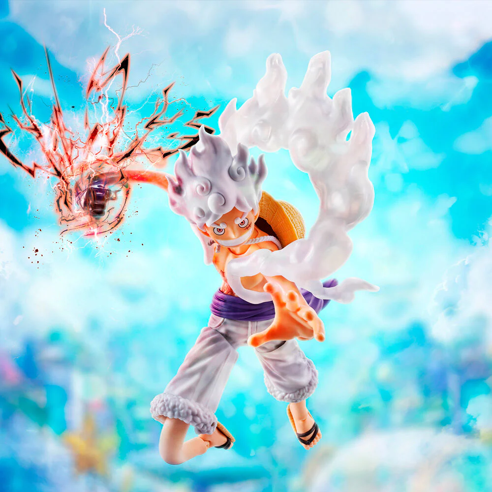 Figura S.h. Figuarts Monkey D Luffy Gear 5 Future Island Egghead One Piece 15,5Cm - Image 5