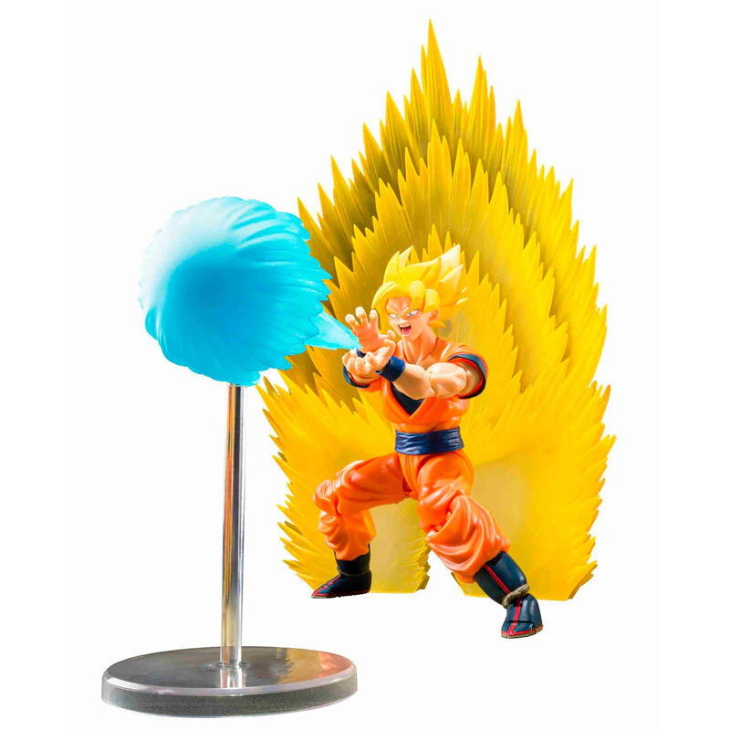 Figura S.h Figuarts Super Saiyan Son Goku Teleport Kamehameha Dragon Ball 15Cm
