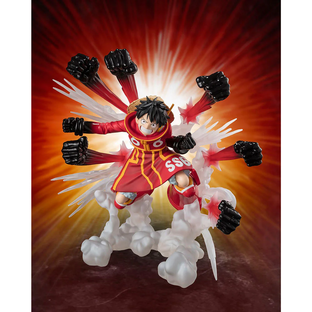 Figura S.h. Figuarts Zero Monkey D Luffy Gum Gum Hawk Gatling Extra Battle One Piece 18Cm