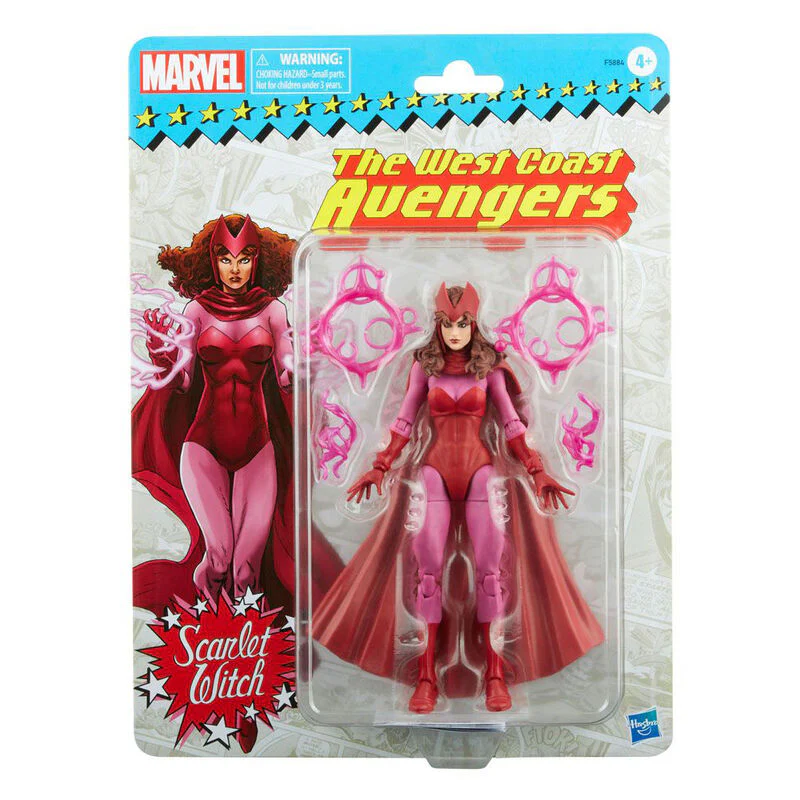 Figura Scarlet Witch Retro Marvel Legends 15Cm