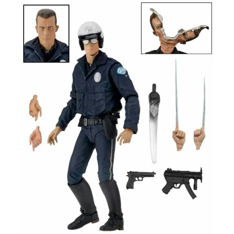 Figura Ultimate T-1000 Policia Motorizado Terminator 2 18Cm - Image 2