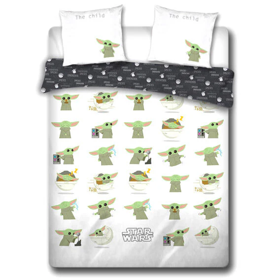 Funda Nordica Baby Yoda The Mandalorian Star Wars Algodon Cama 135Cm