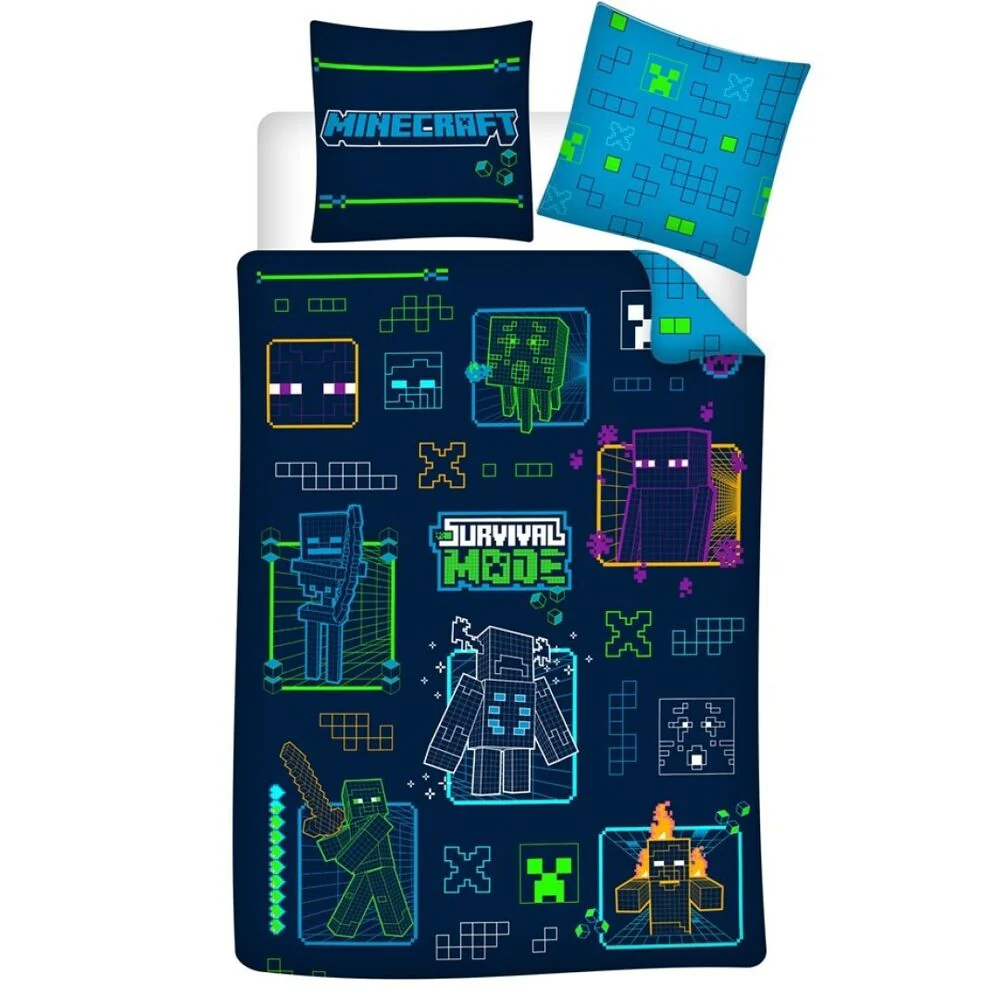 Funda Nordica Minecraft Cama 90Cm Microfibra