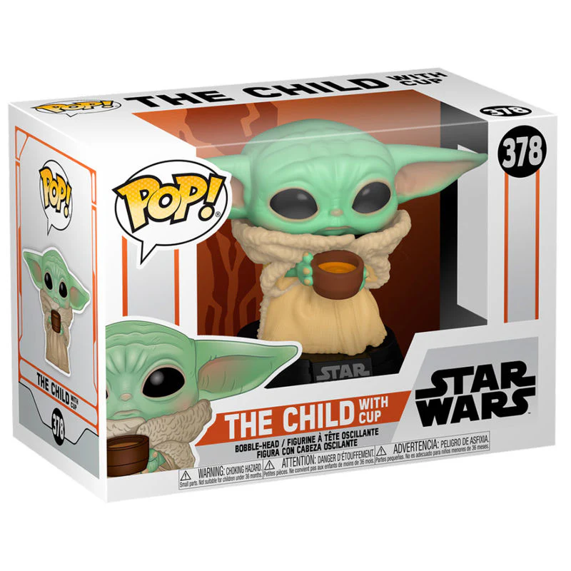 Funko Pop Star Wars Mandalorian The Child With Cup - Image 3