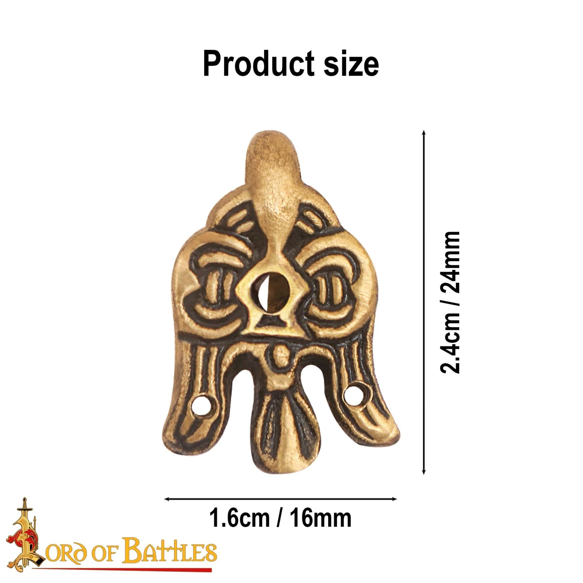 Gancho de Cuervo de Latón Vikingo del Siglo X - 3 Cm - para Envolturas de Piernas y Winingas - Image 11