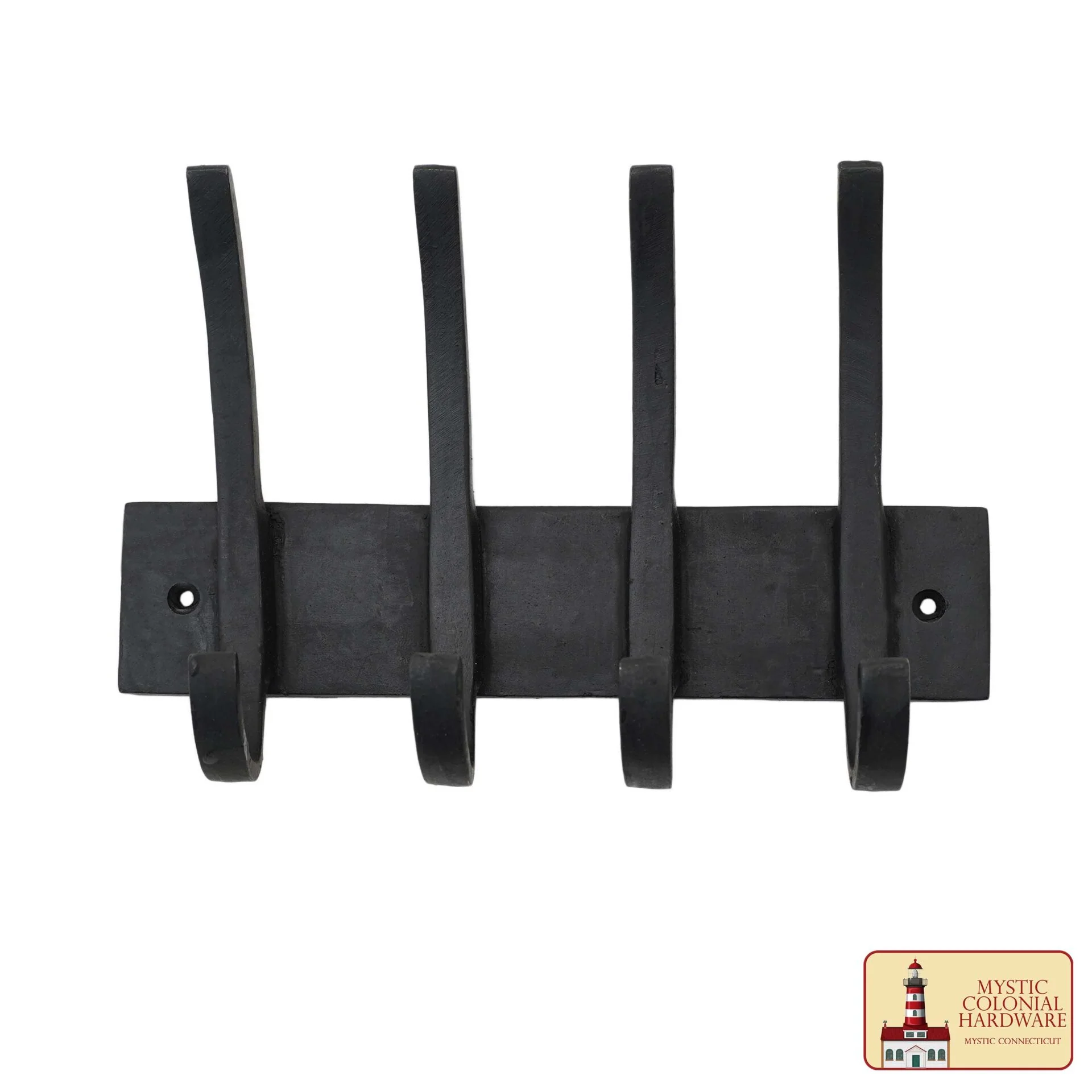 Ganchos de Pared de Hierro Forjado Rústico, Ganchos de Utilidad Retro de Alta Resistencia para Colgar Abrigos, Bolsos, Toallas, Batas, Sombreros y Más: Negro - Image 4