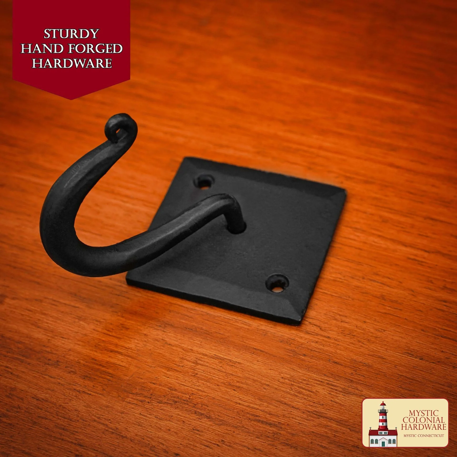 Ganchos de Pared Rústicos de Hierro Fundido, Ganchos Utilitarios Retro Resistentes para Colgar Abrigos, Bolsos, Toallas, Batas, Sombreros y Más, Acabado: Ennegrecido con Aceite - Image 5