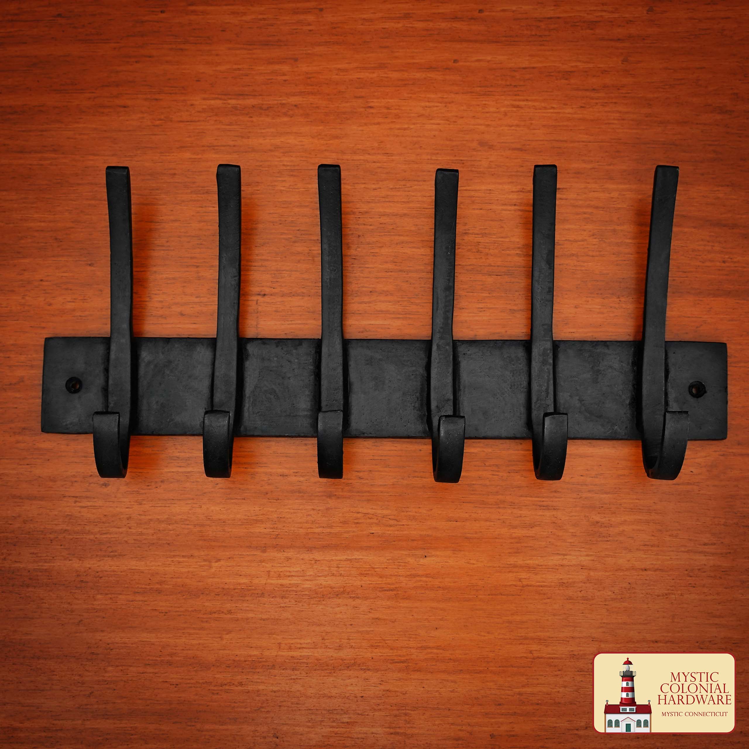 Ganchos de Pared Rústicos de Hierro Fundido, Ganchos Utilitarios Retro Resistentes para Colgar Abrigos, Bolsos, Toallas, Batas, Sombreros y Más : Negro - Image 6