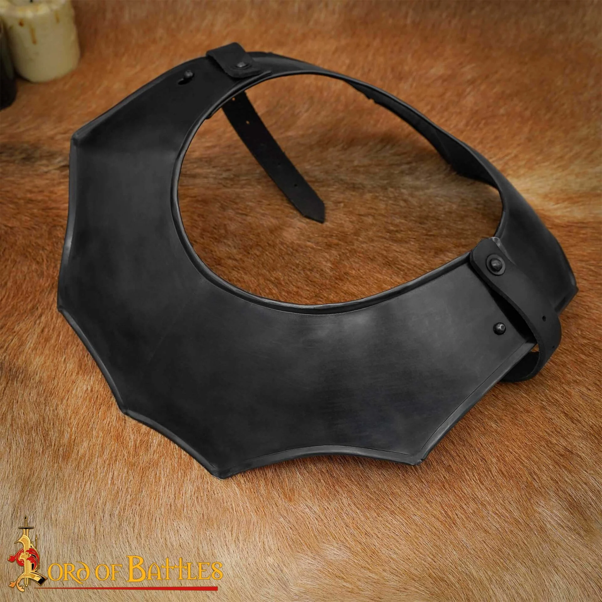 Gorget de Acero Medieval de Caballero Vengador - Image 14