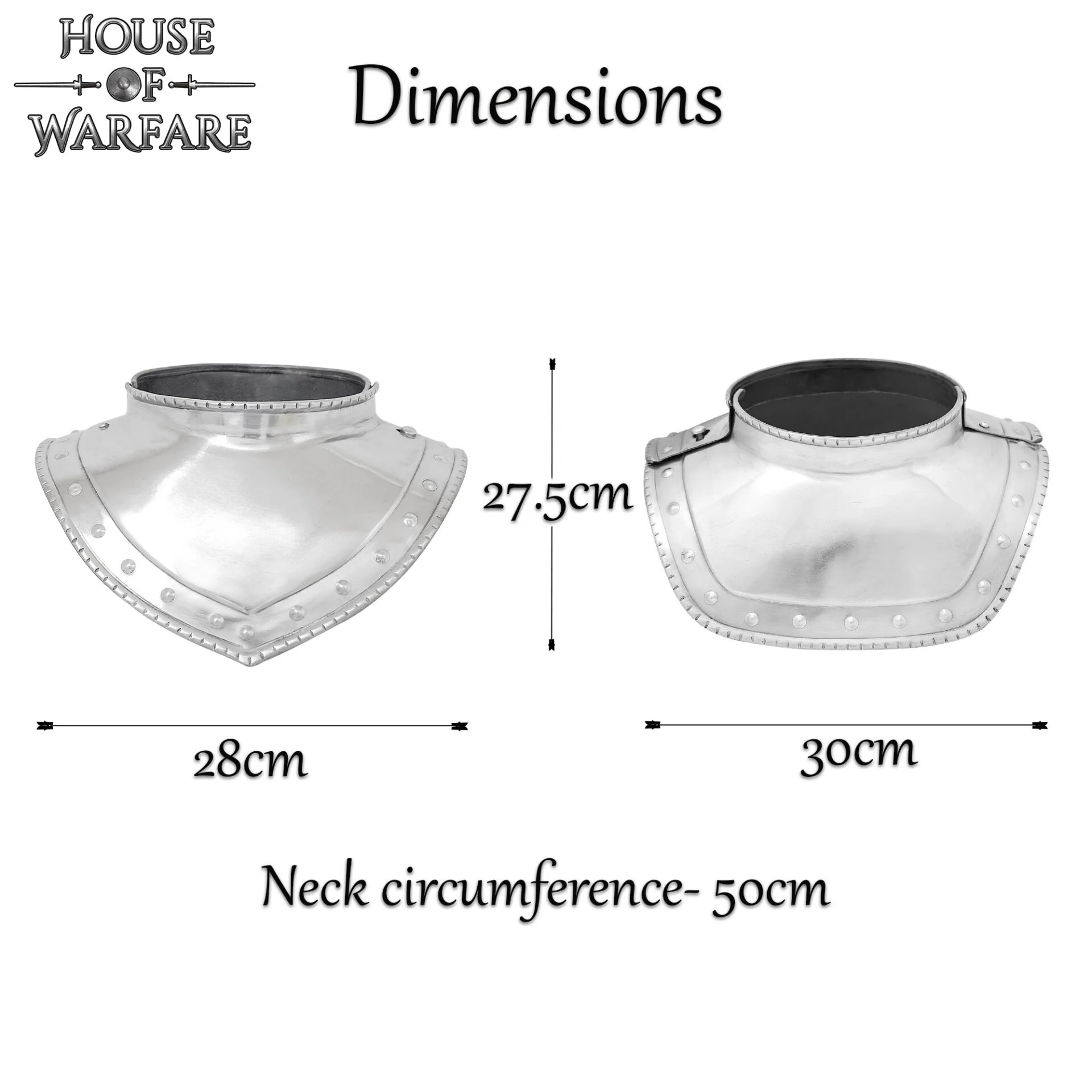 Gorget Medieval de Acero para Soldados - Image 4