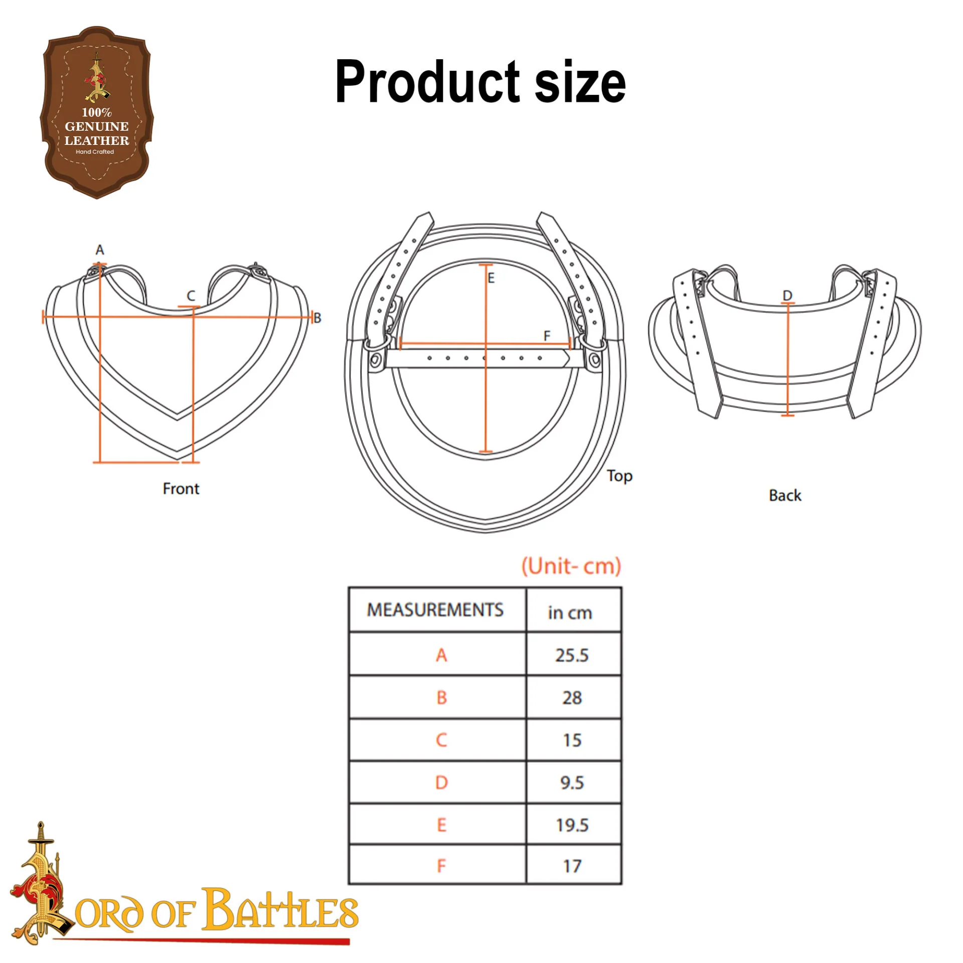 Gorget Medieval Simple Calibre 18 - Image 3