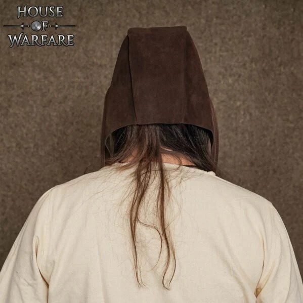 Gorro Medieval de Cuero de Ante Hecho a Mano - Larp - Image 3