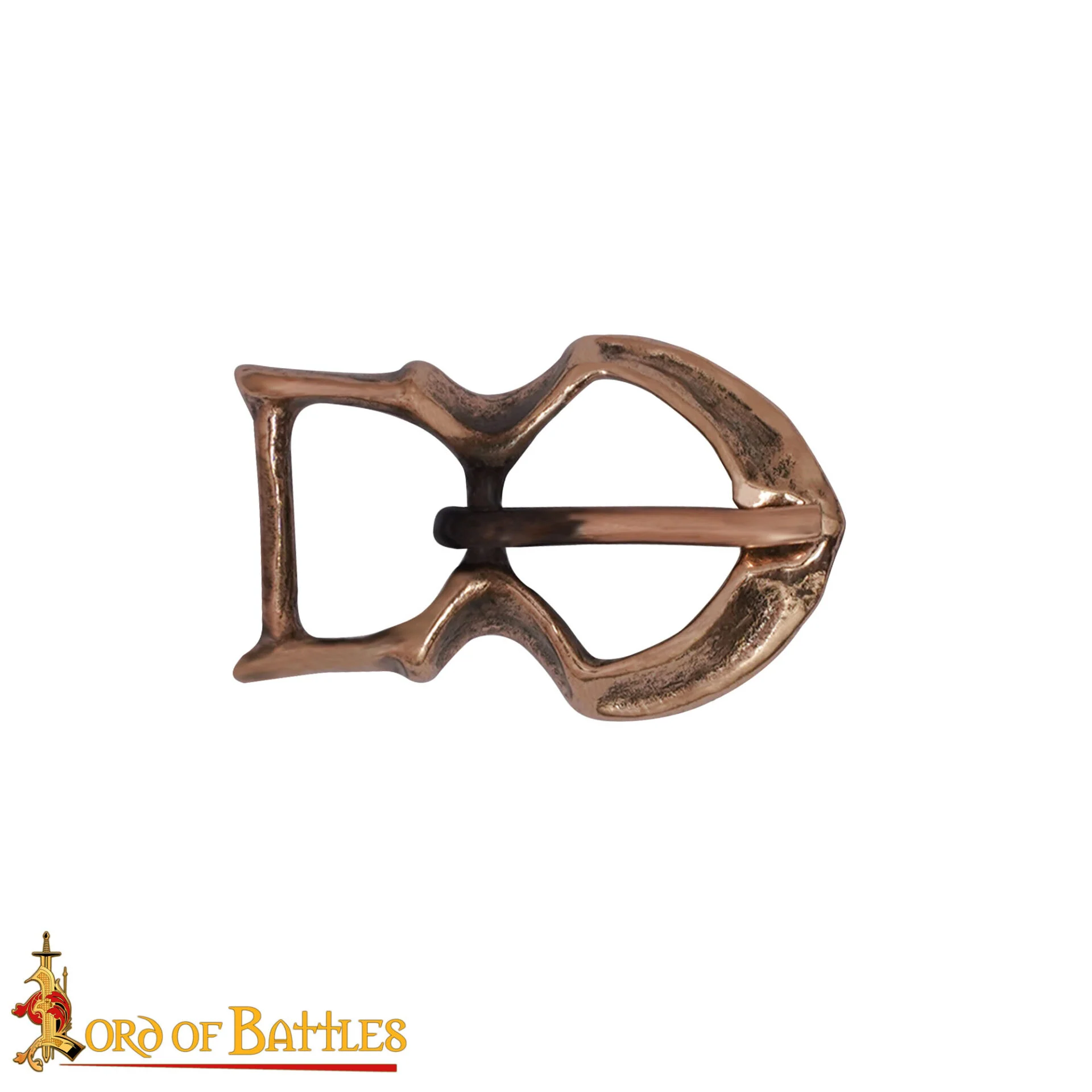 Hebilla de Cinturón Medieval de Bronce - Auténtico Ajuste de Cuero Estilo Vikingo y Normando - Image 4