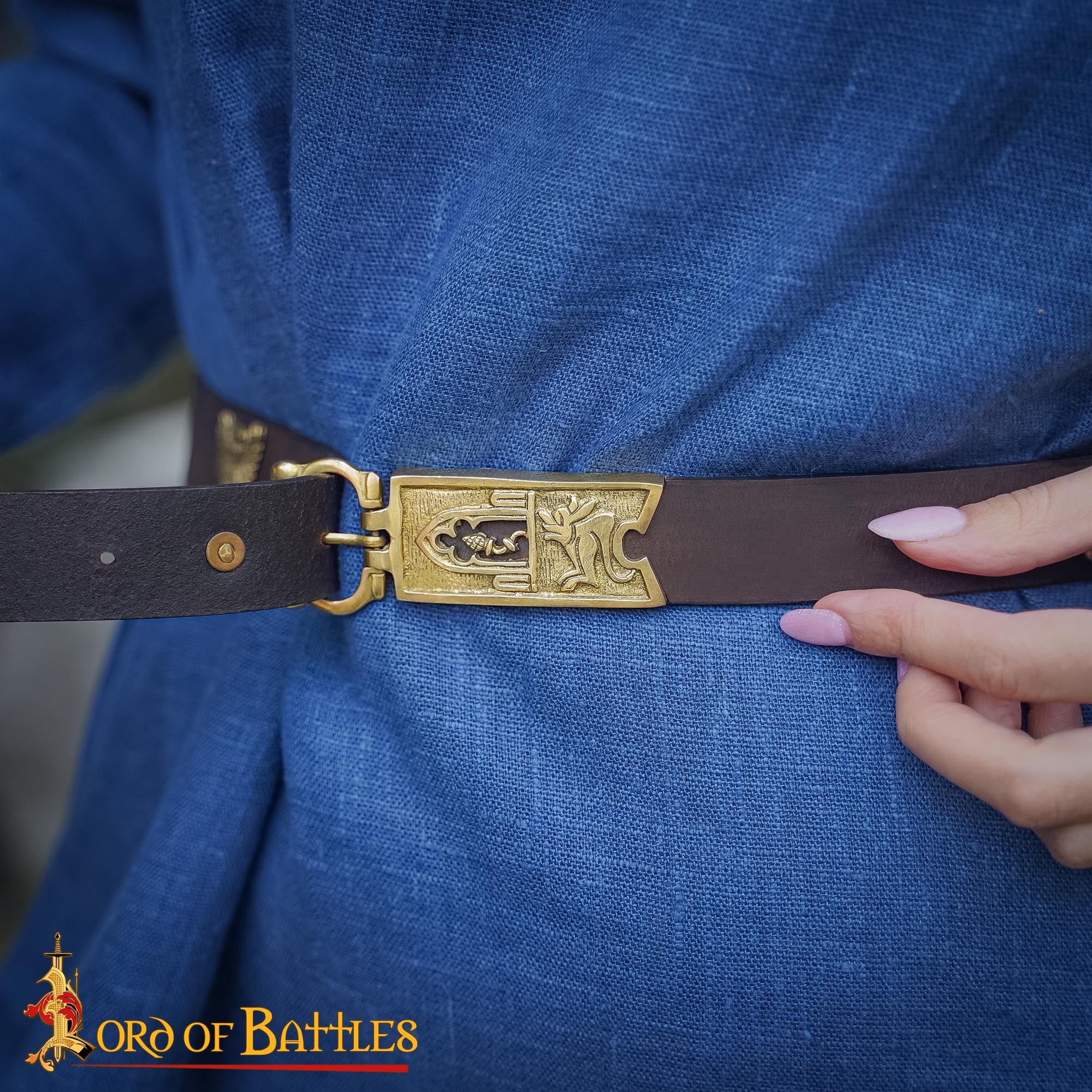 Hebilla de Latón Artesanal para Cinturón Medieval - Image 13