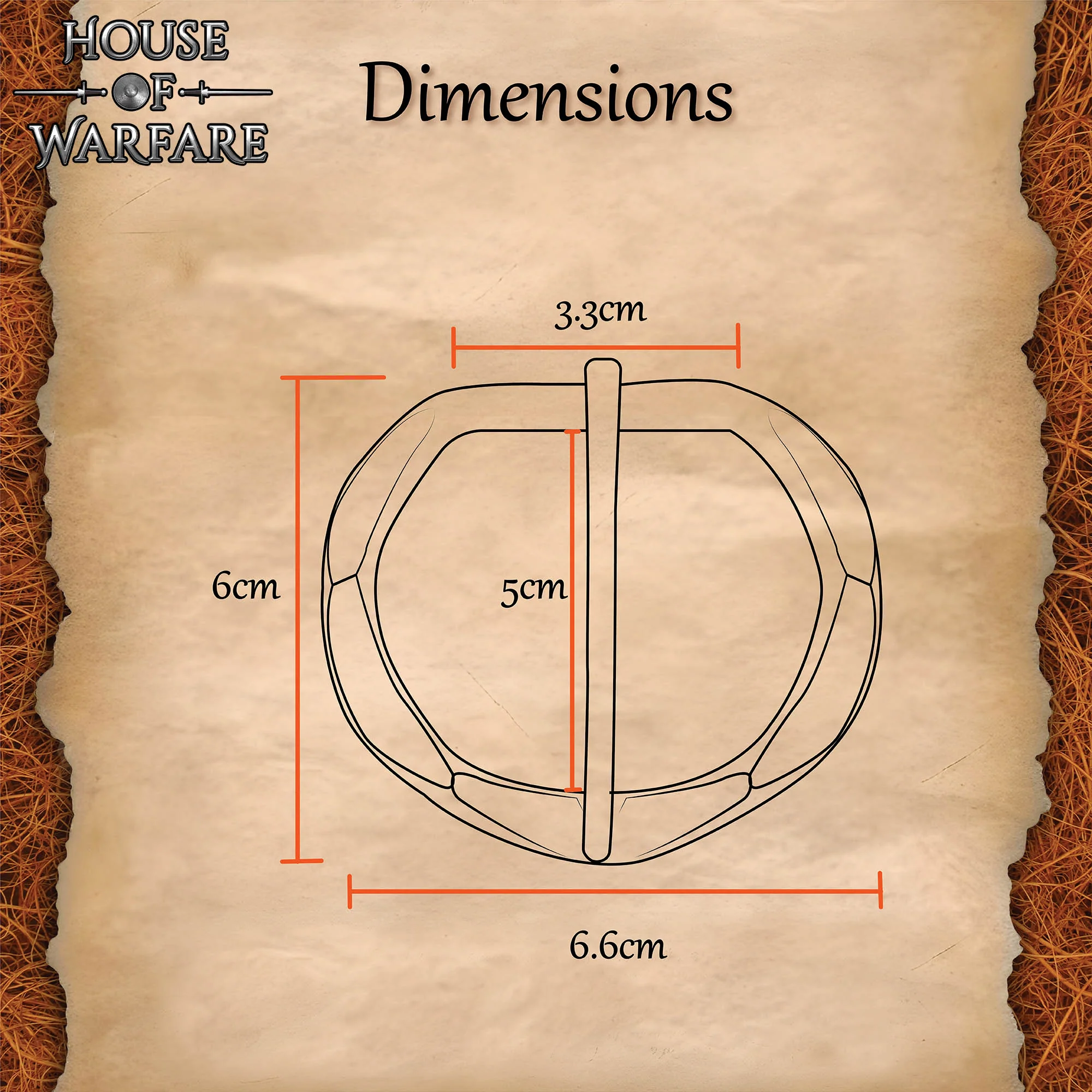 Hebilla Medieval Forjada a Mano para Cinturones Medievales de Fantasía - Image 3