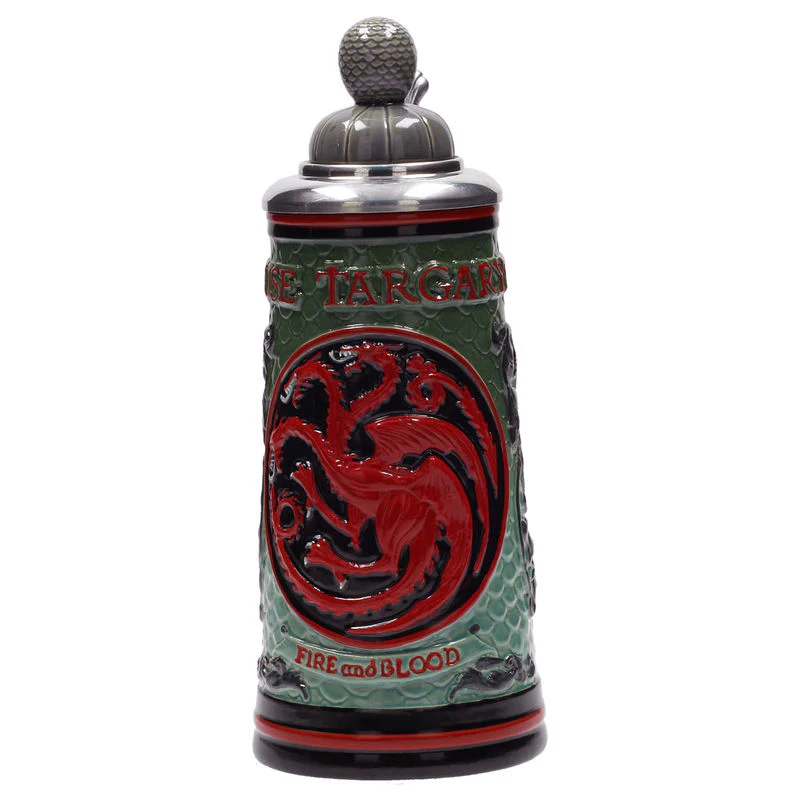 Jarra Ceramica Relieve Bavarian Targaryen Juego De Tronos