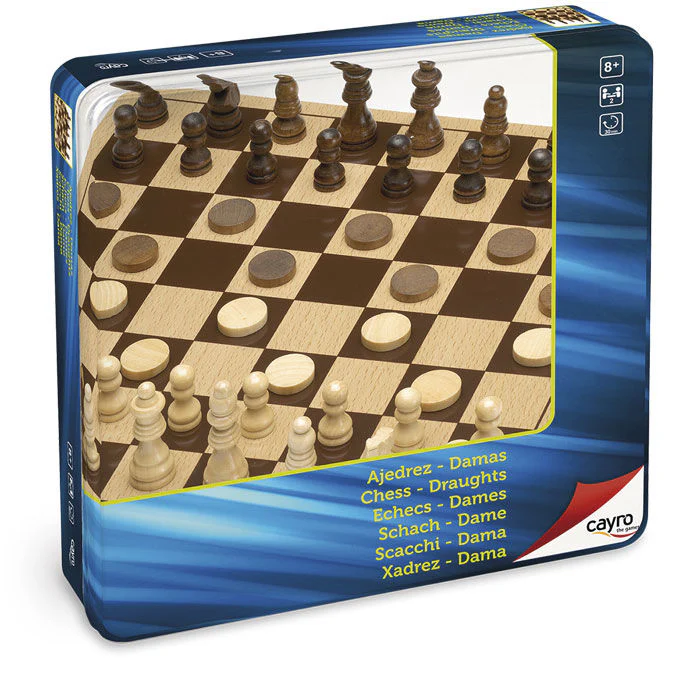 Juego Ajedrez Damas Madera - Image 2