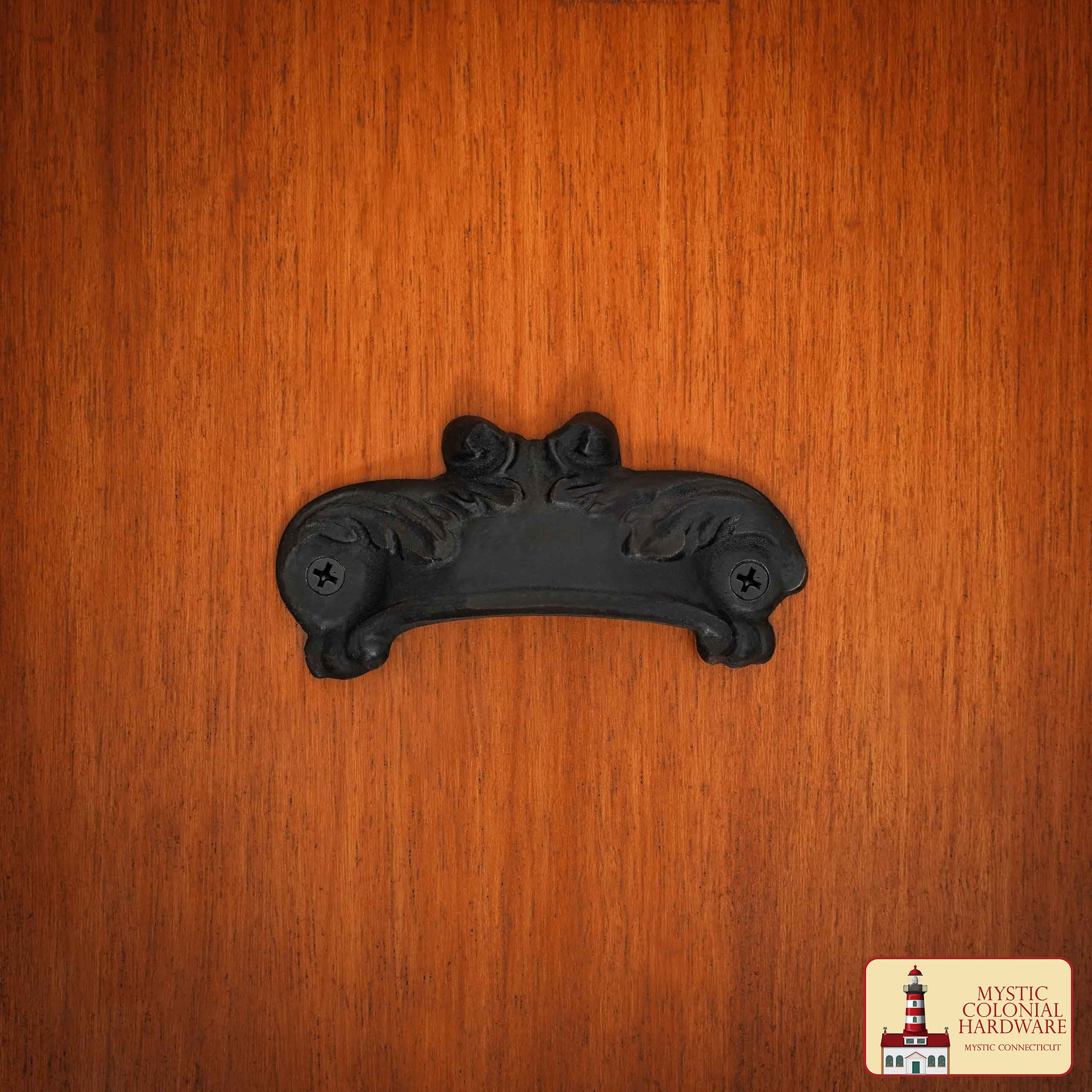 Juego de 4 Tiradores de Hierro Fundido Rústico: Ideal para Ambientes Victorianos, Coloniales, Retro, Steampunk, Góticos, Barrocos y Medievales, (10.3x5) Cm - Image 5