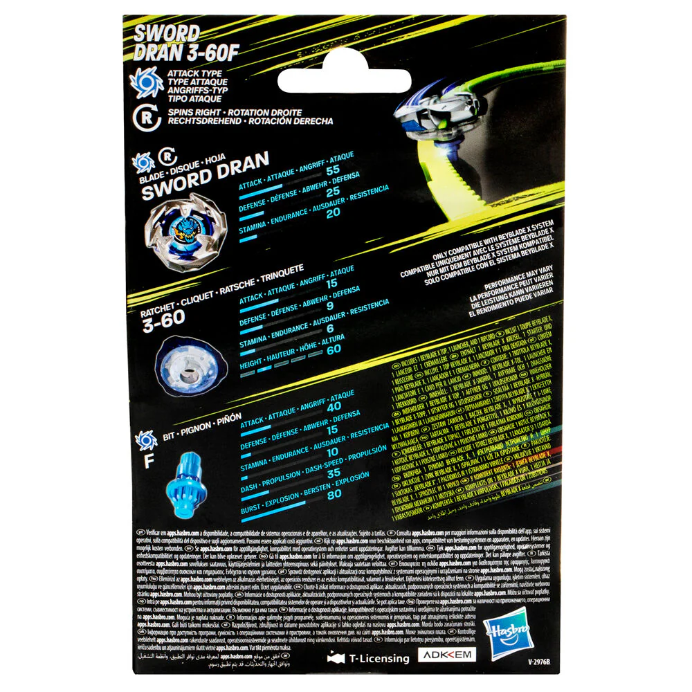 Juego Sword Dran 3-60F Beybladex - Image 5