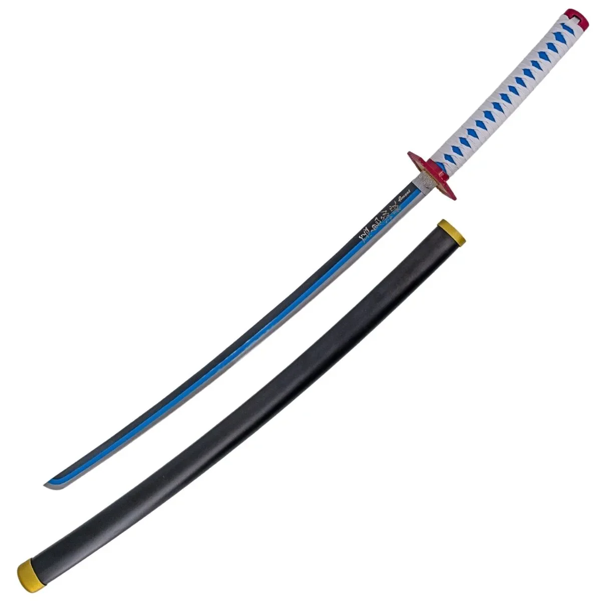 Katana Decorativa de Acero de Tomioka Giyuu Kimetsu no Yaiba - Image 3