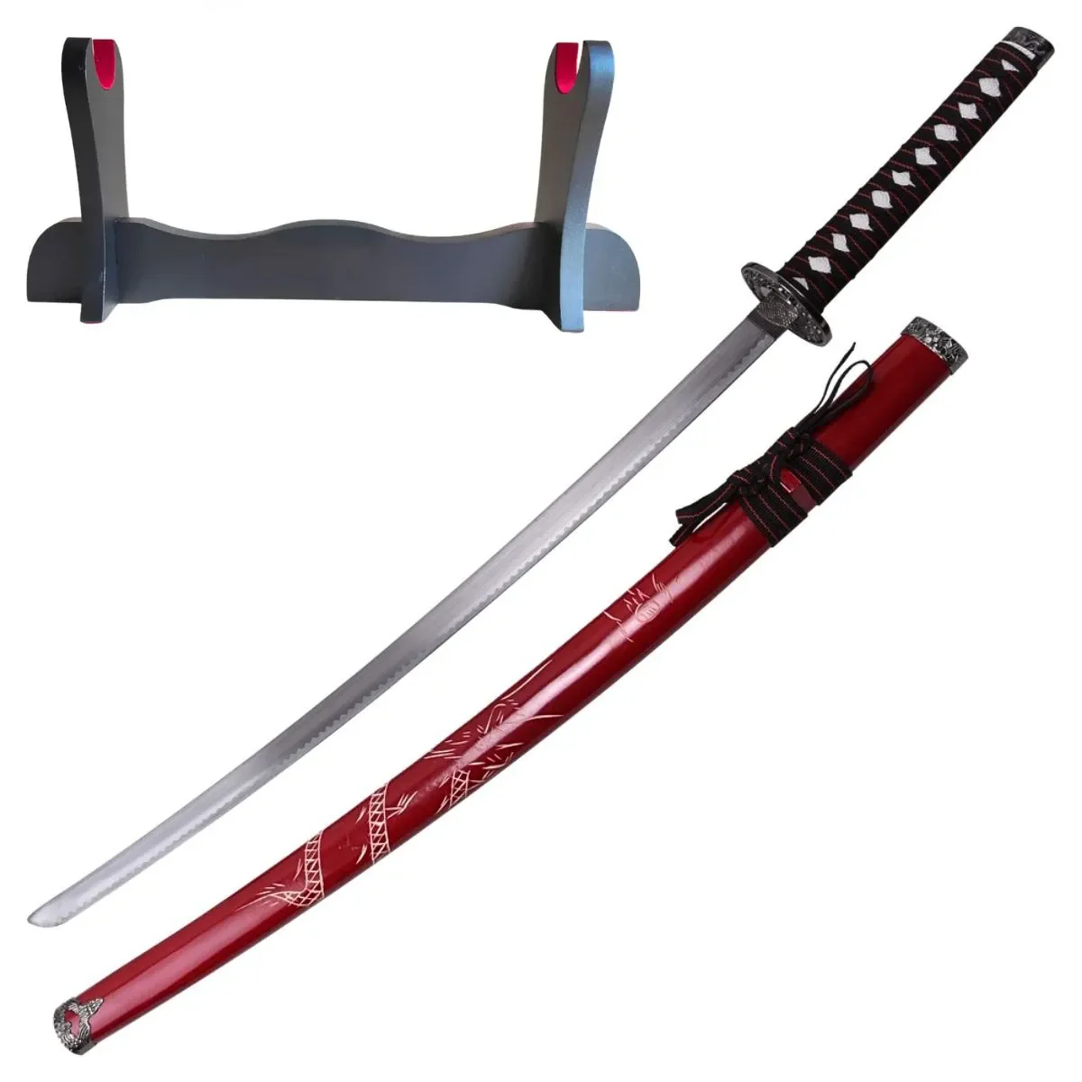Katana Decorativa Dragón Rojo - Image 3