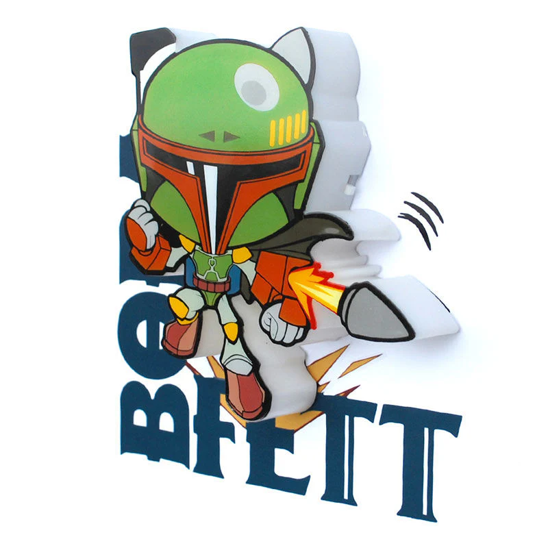 Lampara 3D Light Fx Mini Boba Fett Star Wars