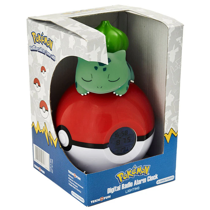 Lampara Despertador Led Bulbasaur Pokeball Pokemon - Image 2