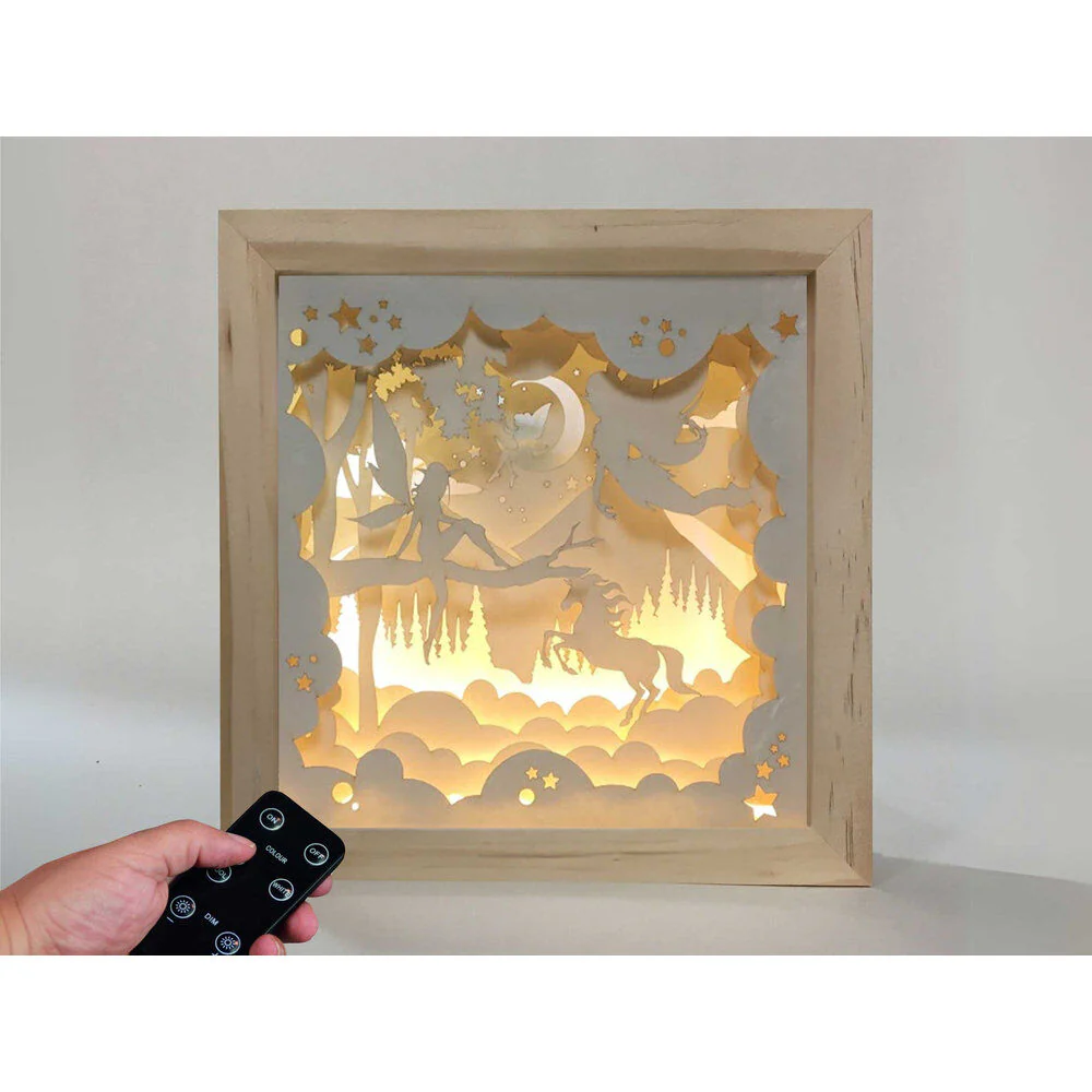 Lampara Hadas Magicas Madera