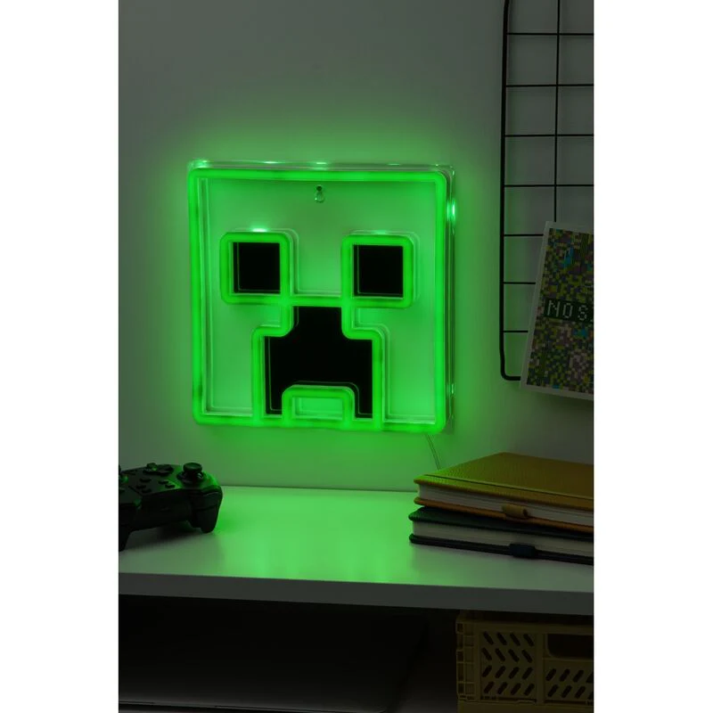 Lampara Pared Led Creeper Minecraft 25Cm - Image 5