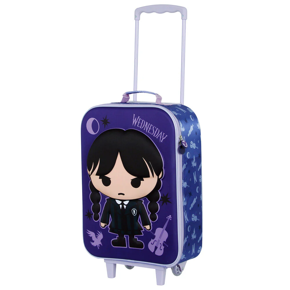 Maleta Trolley 3D Chibi Miercoles - Image 2